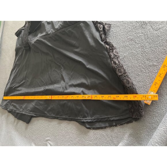 Avenue Black Lace Plus Size Swim Top 28W Tankini Wide Straps Molded‎ Cups - Picture 9 of 11